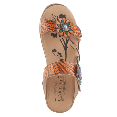 L'Artiste by Spring Step Womens Aymee Mango Multi 6.5-7 Medium