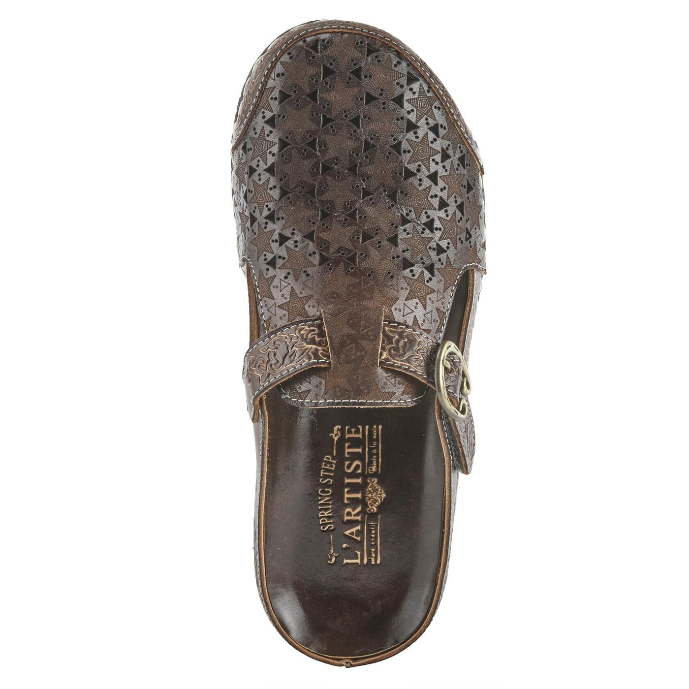 Spring Step L'Artiste Women's Popcorn Slide Sandal Brown EU 39 / US 8.5