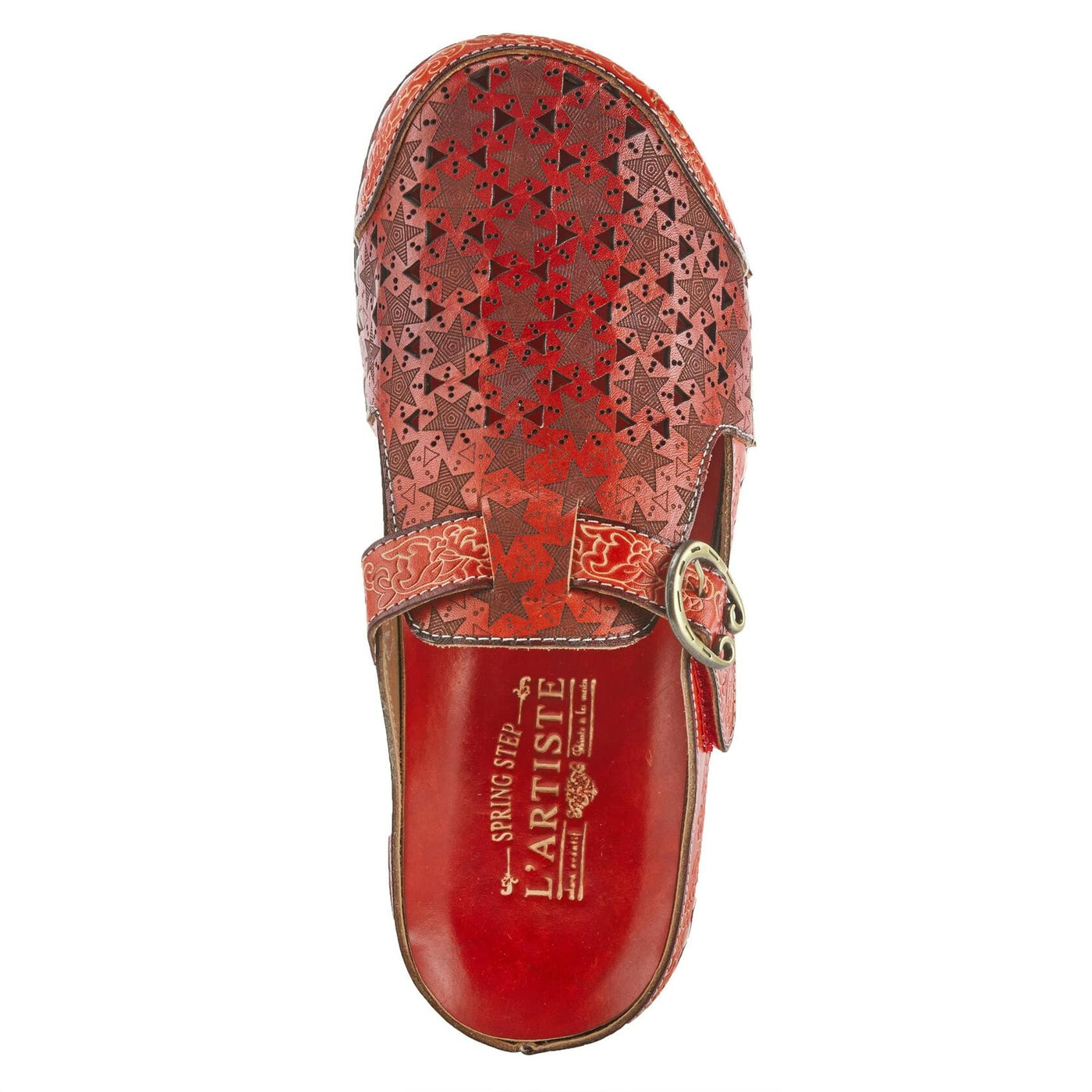 Spring Step L'Artiste Women's Popcorn Slide Sandal Red EU 41 / US 9.5-10