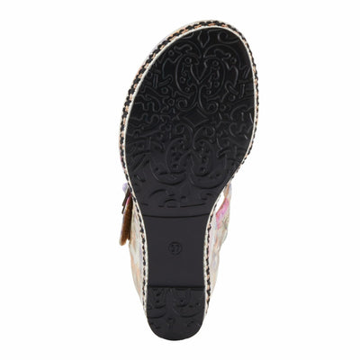 L'Artiste by Spring Step Women's Blissful Sandal, Beige Multi, 8.5