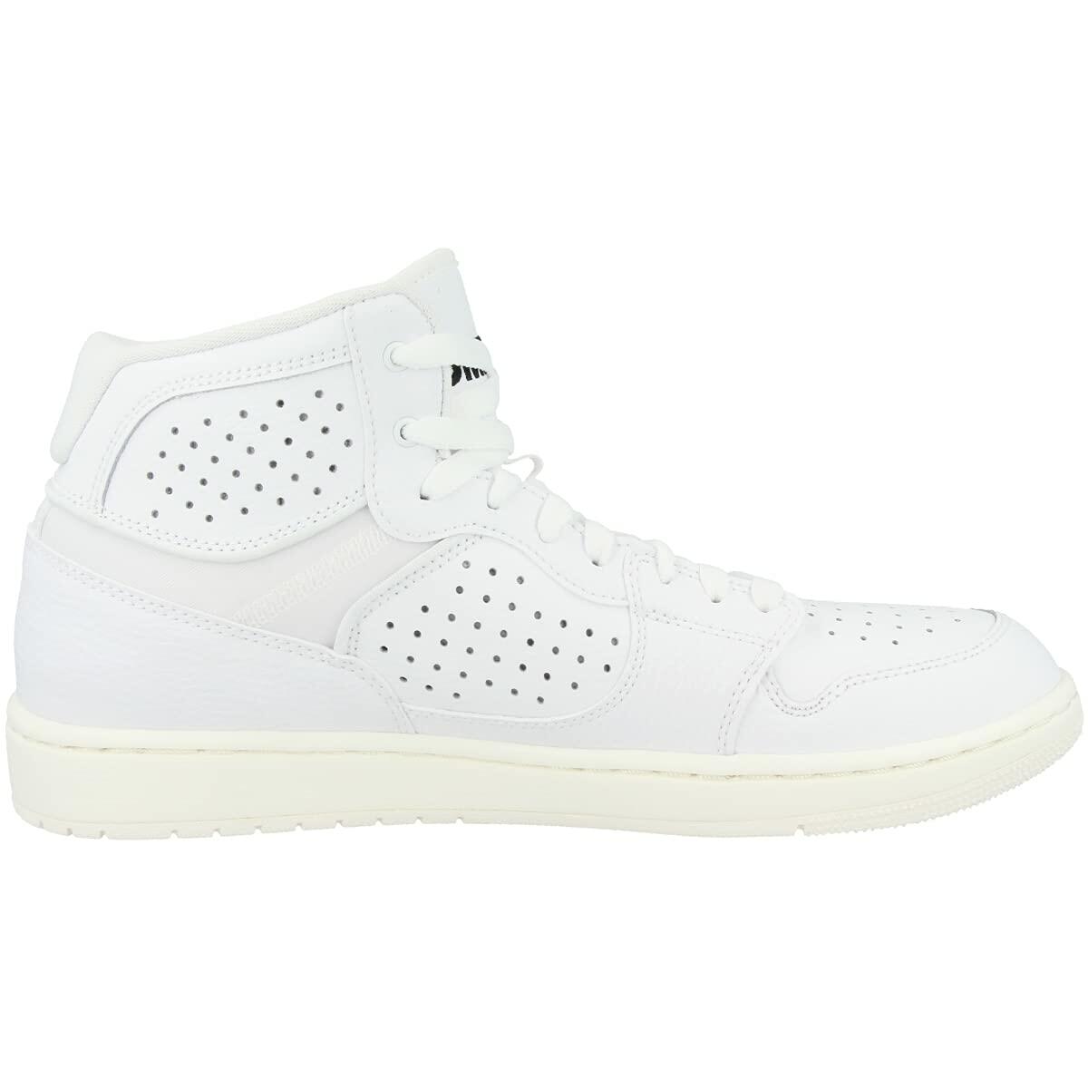 Nike Men's Hi-Top Trainers, Multicolour (White/White-Pale Ivory-Metallic Gold 100), 10