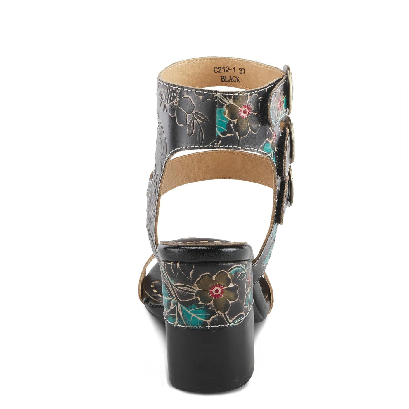 Spring Step L'Artiste Women's Rheba High Heel Sandal Black Multi EU 39 / US 8.5