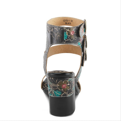 Spring Step L'Artiste Women's Rheba High Heel Sandal Black Multi EU 39 / US 8.5