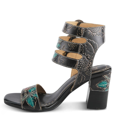 Spring Step L'Artiste Women's Rheba High Heel Sandal Black Multi EU 39 / US 8.5