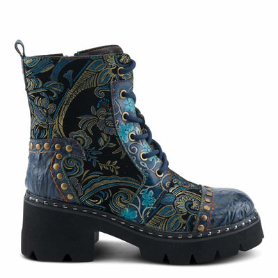 L'Artiste by Spring Step Women's Severity Fashion Boot, Blue Multi, 6