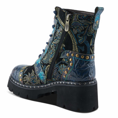 L'Artiste by Spring Step Women's Severity Fashion Boot, Blue Multi, 6