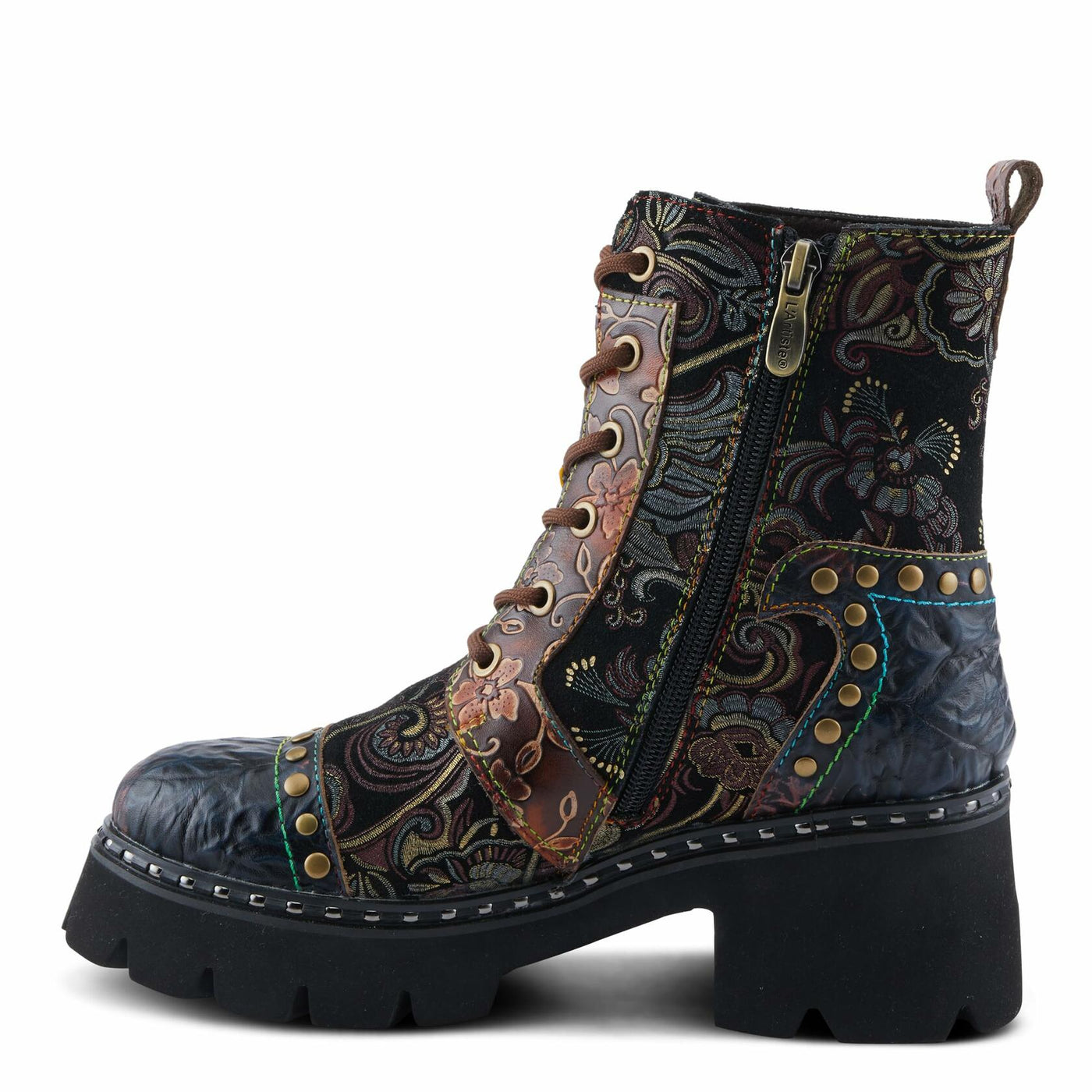 L'Artiste by Spring Step Women's Severity Fashion Boot, Brown Multi, 6