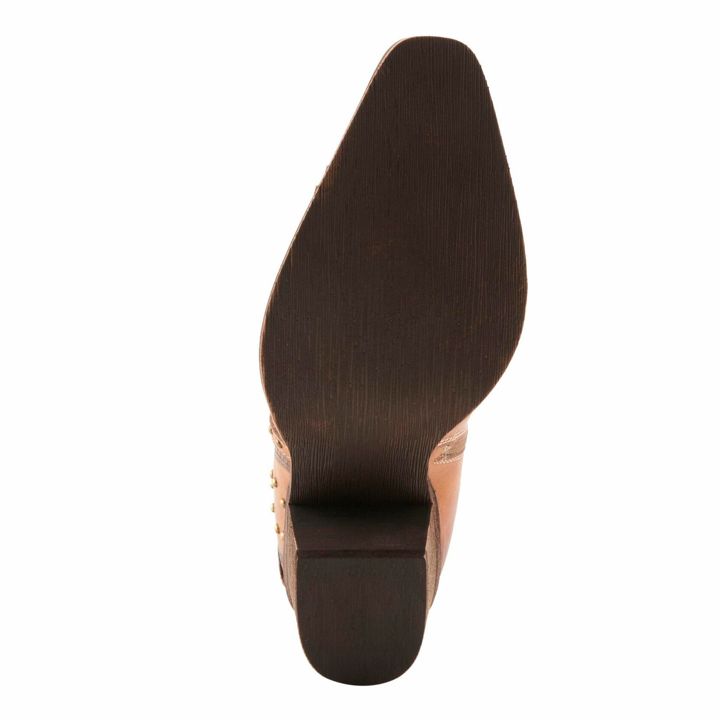 L’Artiste SADDLEUP Western Leather Boot – Floral Embossed Mid-Calf Cowgirl Boot with Stud Accents & Side Zipper