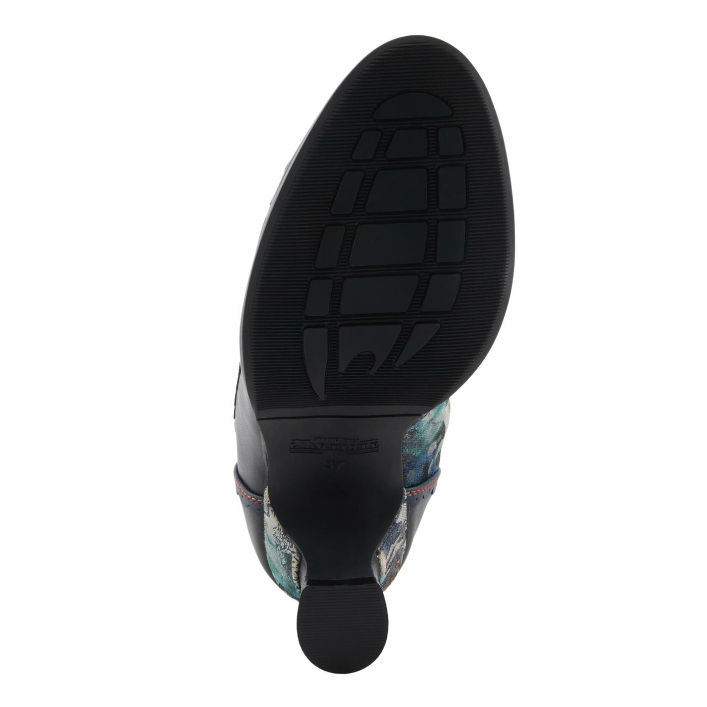 Spring Step L'Artiste Bewitch-Prit Boots | Elegant Hand-Painted Leather Ankle Booties NAVY MULTI EU 37 / US 6.5-7