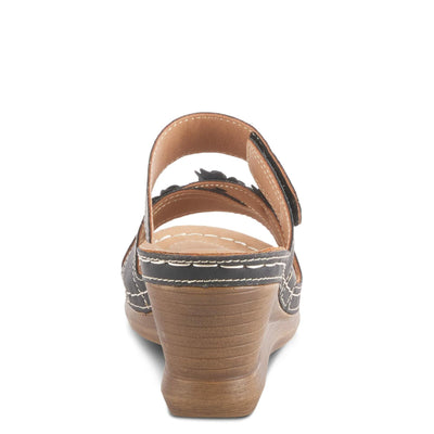 PATRIZIA Women's Lyndsay Slide Wedge Sandal Black EU 42 / US 10.5-11