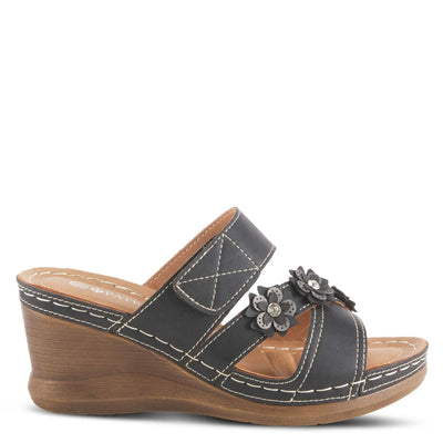 PATRIZIA Women's Lyndsay Slide Wedge Sandal Black EU 42 / US 10.5-11