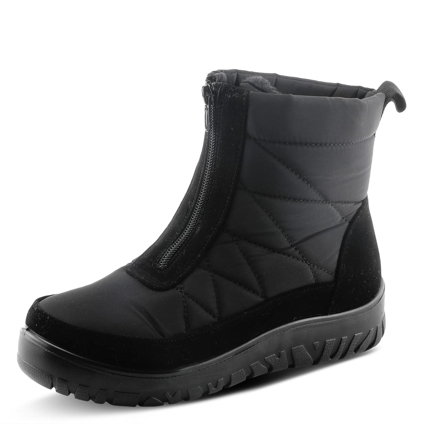 Flexus Spring Step Lakeeffect Boots for Women - Waterproof Ladies Boots with Front Zipper Closure - Women's Snow Boots for Winter - Black EU 37 / US 6.5-7