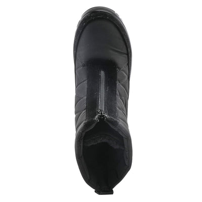 Flexus Spring Step Lakeeffect Boots for Women - Waterproof Ladies Boots with Front Zipper Closure - Women's Snow Boots for Winter - Black EU 37 / US 6.5-7