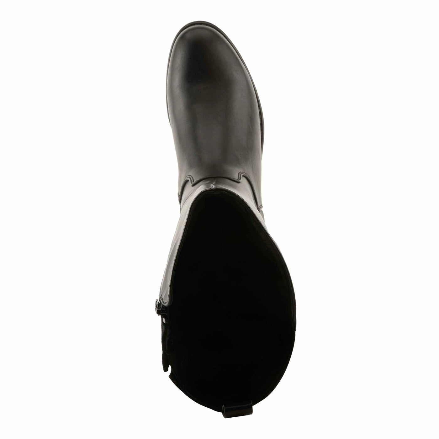 PATRIZIA PAPINA Women’s Tall Riding Boot – Faux Leather Knee-High with Buckle & Stretch Back Panel