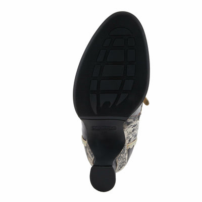 Spring Step L'Artiste Bewitch-Prit Boots | Elegant Hand-Painted Leather Ankle Booties BLACK MULTI EU 39 / US 8.5