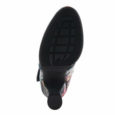 Spring Step L'Artiste Adodora-Prit Mary Jane Pumps | Baroque-Inspired Velvet & Leather Heels NAVY MULTI EU 40 / US 9