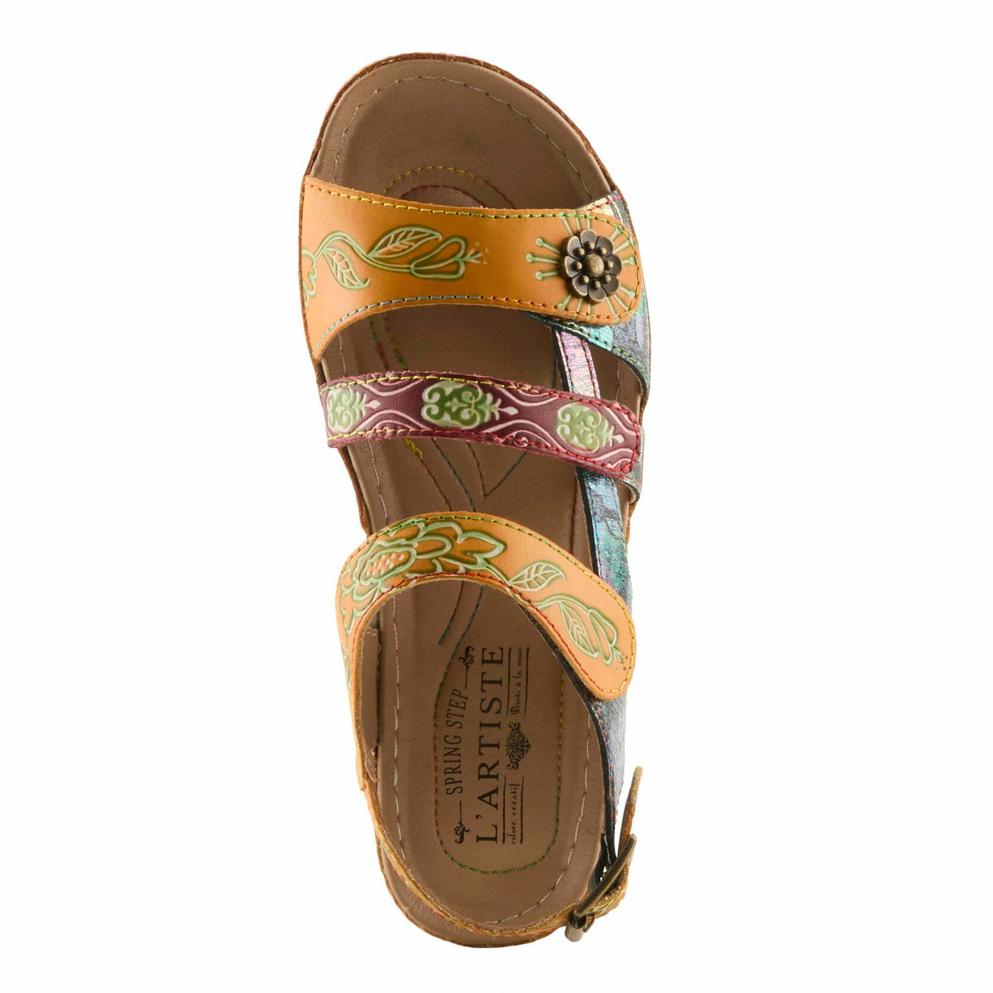 L�Artiste by Spring Step Women's Sumacah-cam Slide Sandal, Camel, 35 EU/5 M US