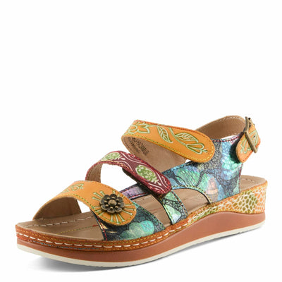 L�Artiste by Spring Step Women's Sumacah-cam Slide Sandal, Camel, 35 EU/5 M US