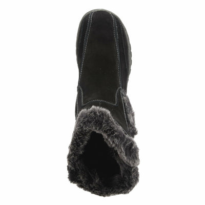 Spring Step Achieve Ankle Boots for Women - Waterproof Ladies Winter Boots with Faux Fur Trim - Women's Boots with Inside Zipper Closure - Black EU 38 / US 7.5-8