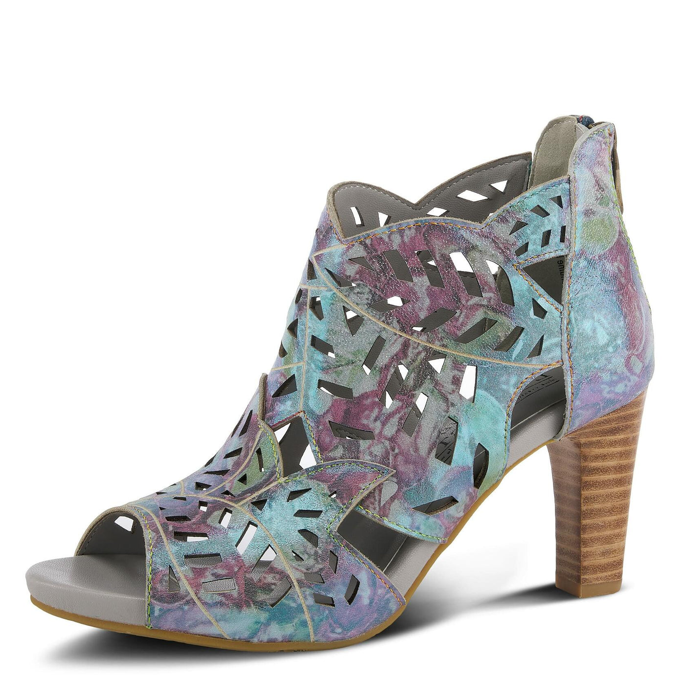 Spring Step L'Artiste Women's Amora Bootie Blue Multi EU 37 / US 6.5-7