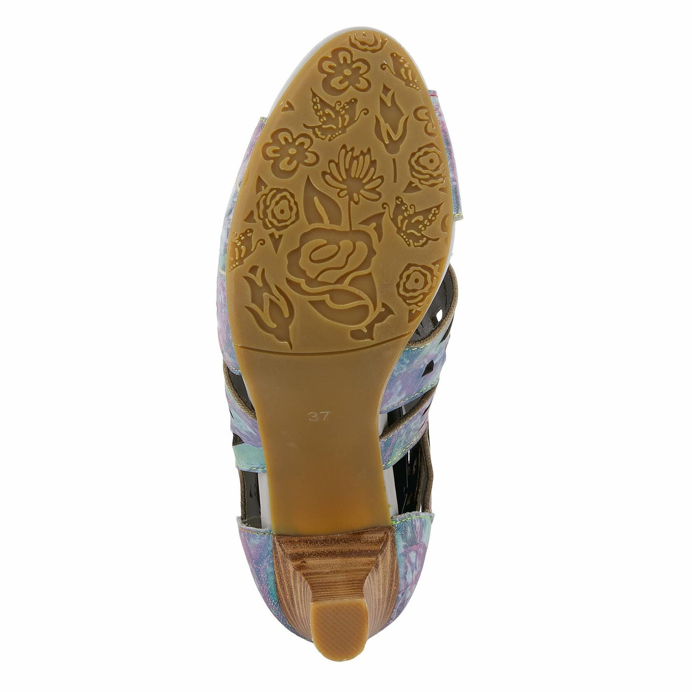 Spring Step L'Artiste Women's Amora Bootie Blue Multi EU 37 / US 6.5-7