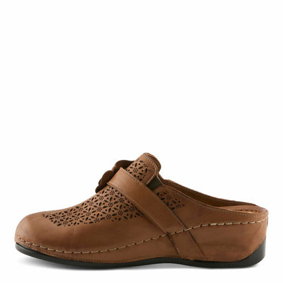 Spring Step Women's Lilybean Leather Clog Camel EU 39 / US 8.5