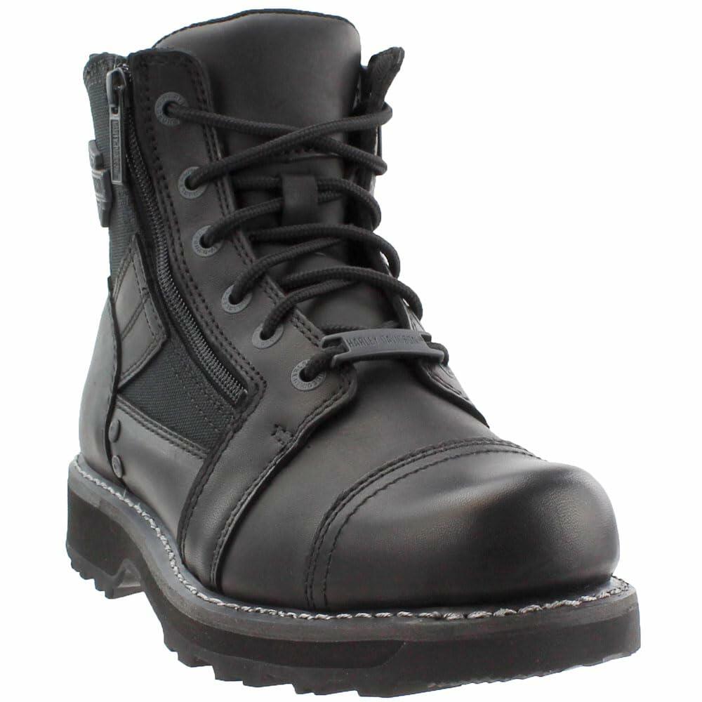 HARLEY-DAVIDSON FOOTWEAR Men's Bonham Work Boot, Black, 8 M US