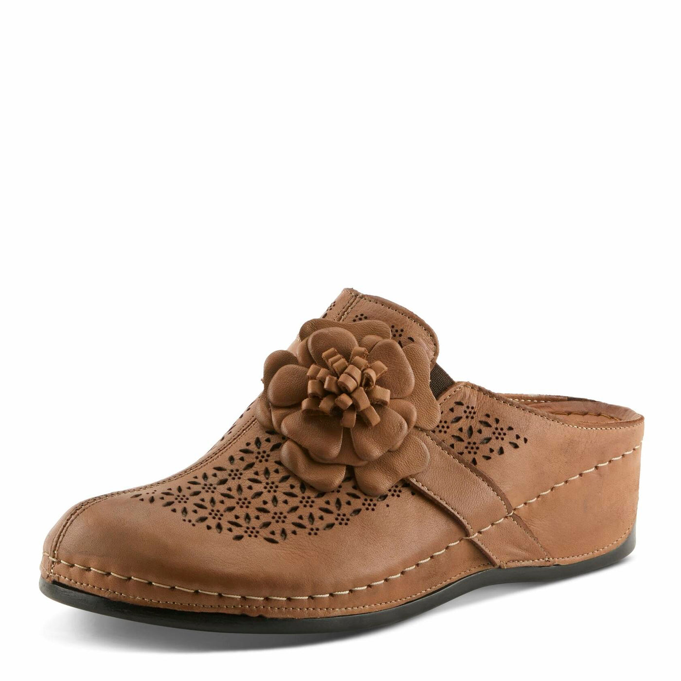 Spring Step Women's Lilybean Leather Clog Camel EU 39 / US 8.5