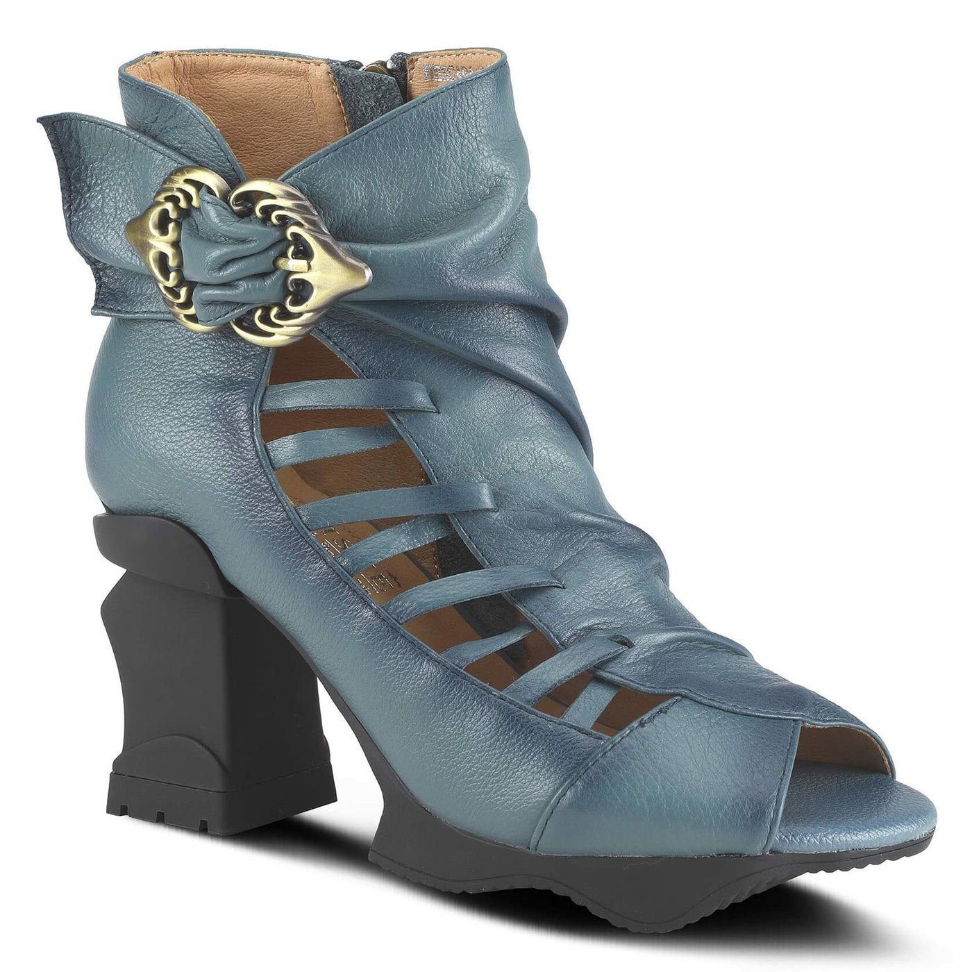 Spring Step L`Artiste Women's Nesgara Shootie Denim Blue EU 42 / US 10.5-11