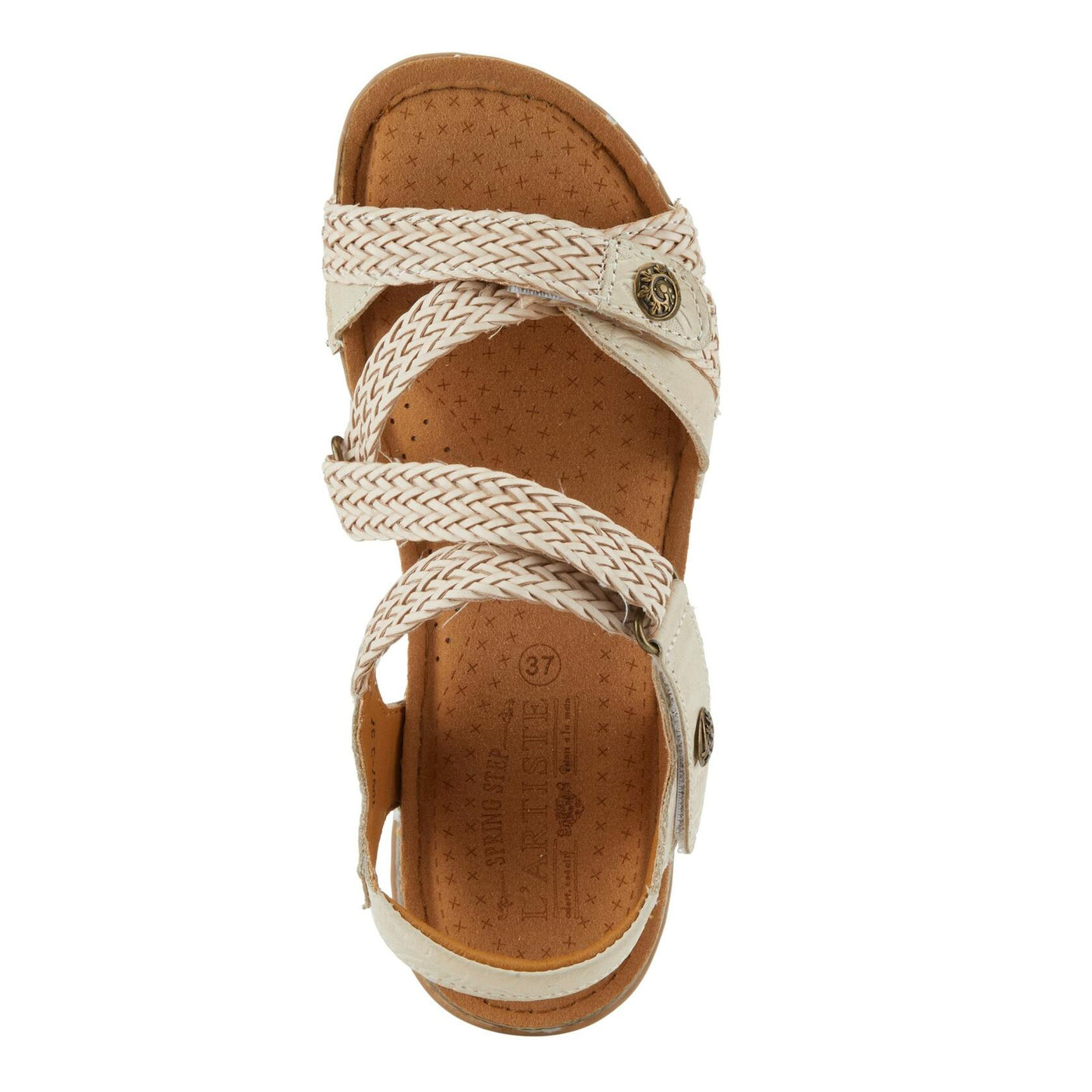 Spring Step L'Artiste Women's Atira Ankle Strap Sandal Beige EU 35 / US 5