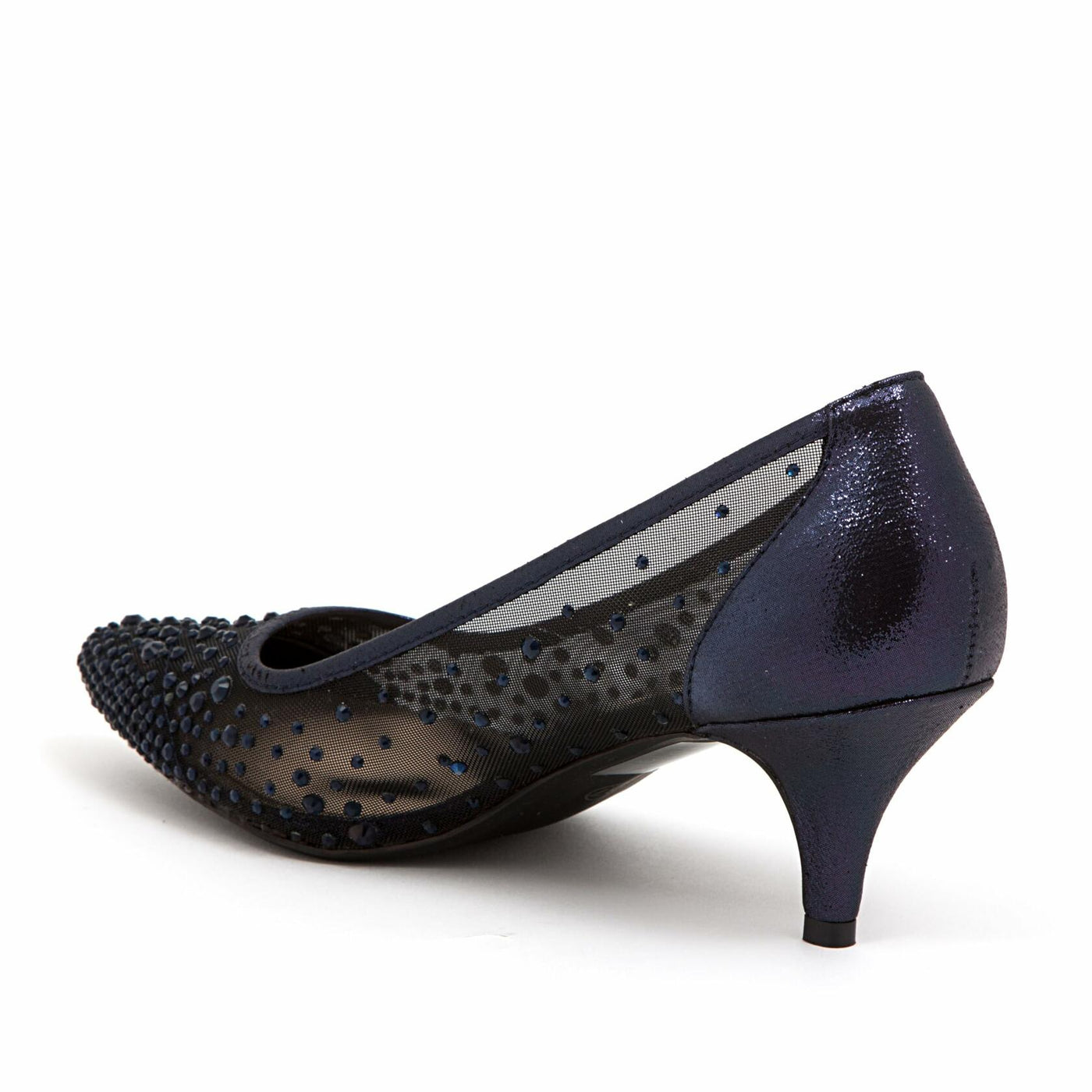 Lady Couture Rhinestone Mesh Dressy Shoes | Women’s Elegant Evening Pumps for Party, Wedding & Formal Occasions