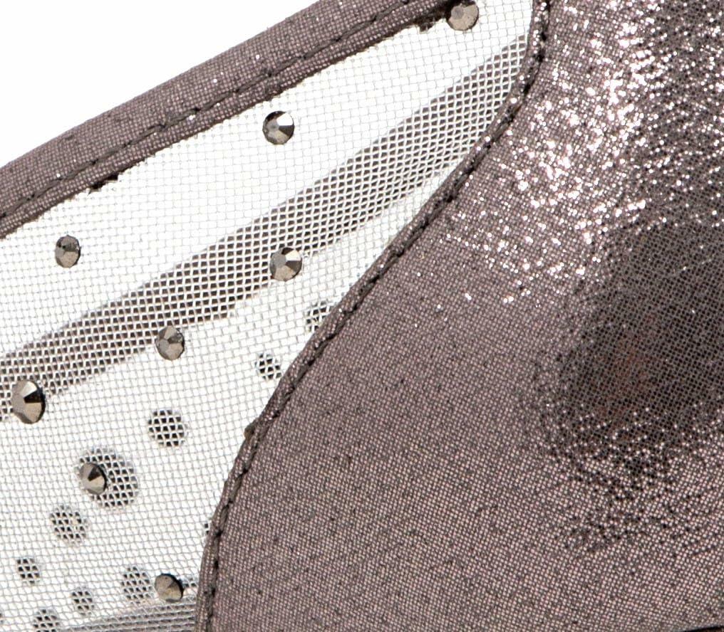 Lady Couture Rhinestone Mesh Dressy Shoes | Women’s Elegant Evening Pumps for Party, Wedding & Formal Occasions