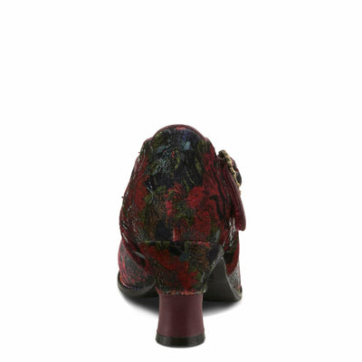 Spring Step L'Artiste Adodora-Prit Mary Jane Pumps | Baroque-Inspired Velvet & Leather Heels Plum Multi EU 37 / US 6.5-7