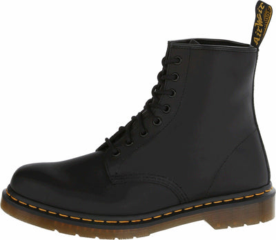 Dr. Marten's Women's 1460 8-Eye Patent Leather Boots, Black Greasy Leather, 6 D(M) US