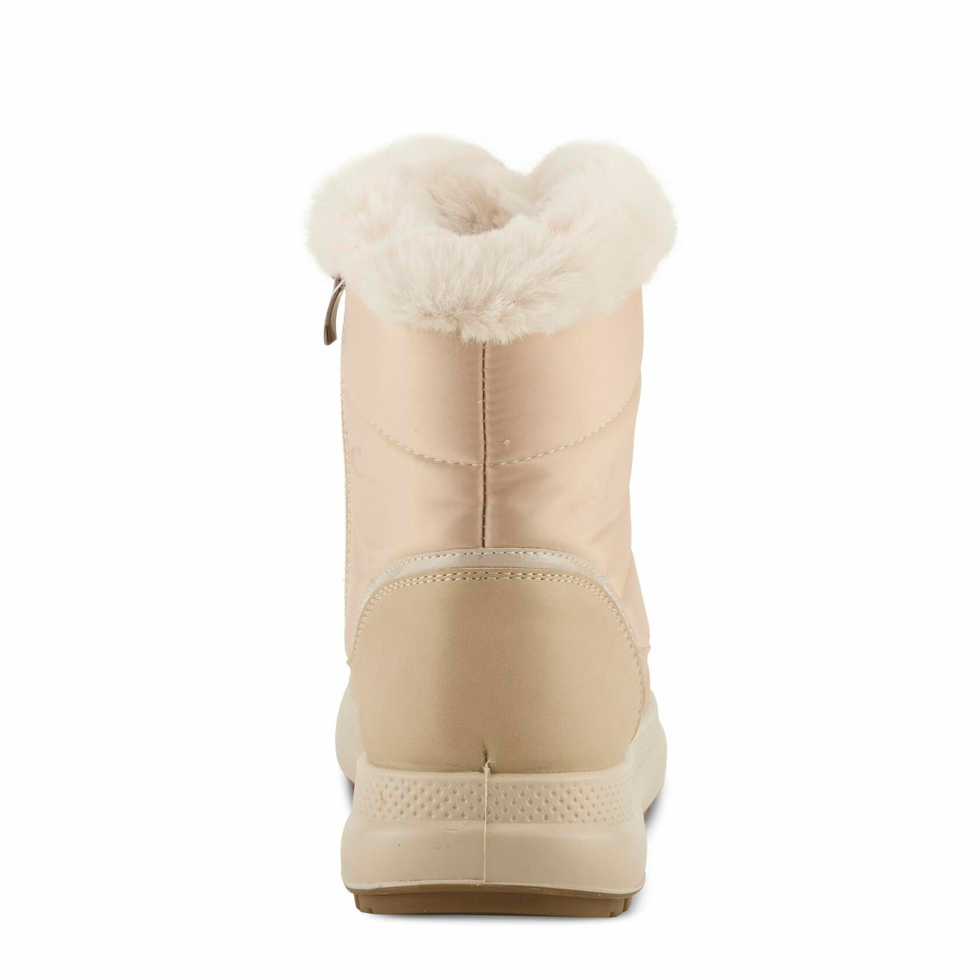 Flexus LAROUI Women’s Waterproof Winter Bootie – Faux Fur Lined Nylon Upper with Platform Sole and Slip-On Ease – Cold Weather Ankle Boot