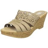 Spring Step Women's Dora Wedge Slide Sandal, Beige, 42 EU/11 M US