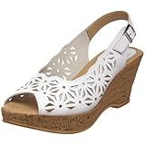 Spring Step Women's Abigail Slingback Sandal,White,35 EU/5 M US