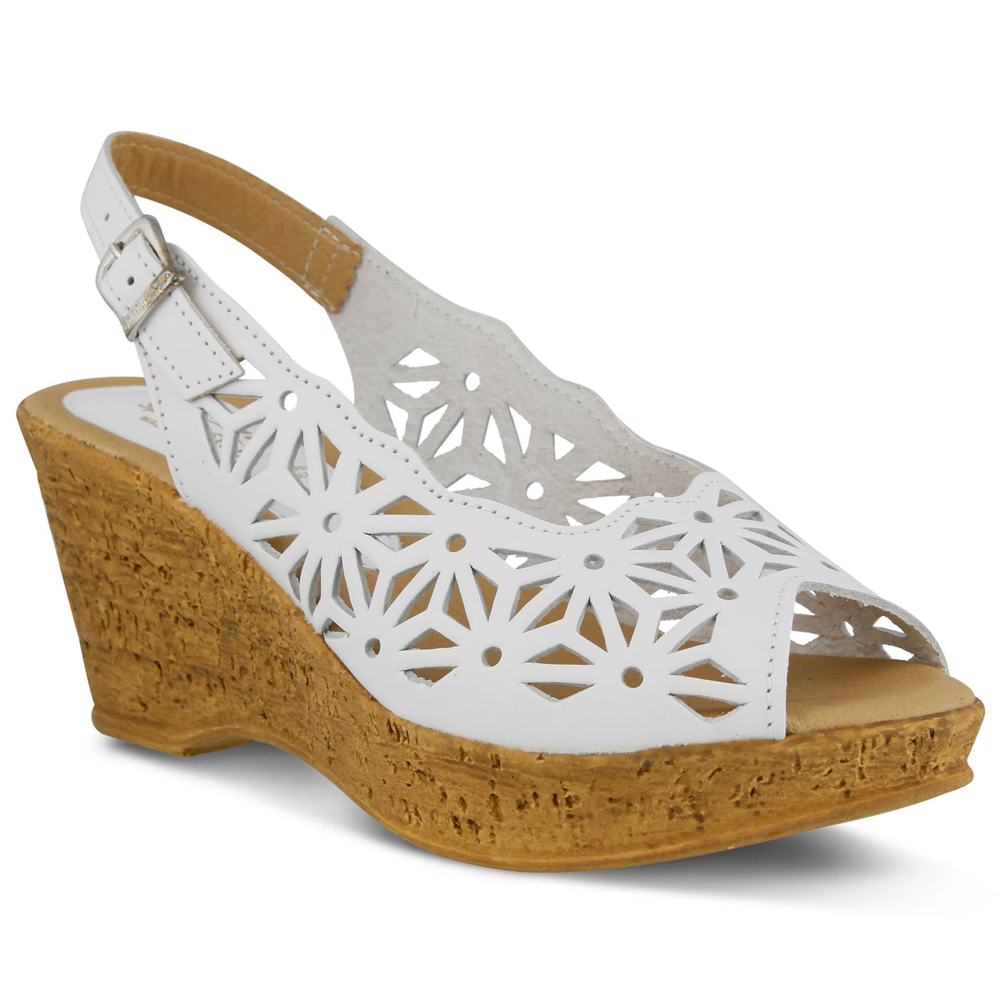 Spring Step Women's Abigail Slingback Sandal,White,41 EU/9.5 - 10 M US