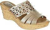 Spring Step Women's Vino Wedge Sandal, Soft Gold, 40 EU/9 M US