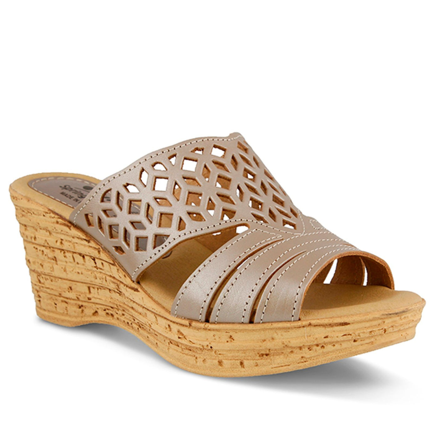 Spring Step Women's Vino Wedge Sandal, Soft Gold, 40 EU/9 M US