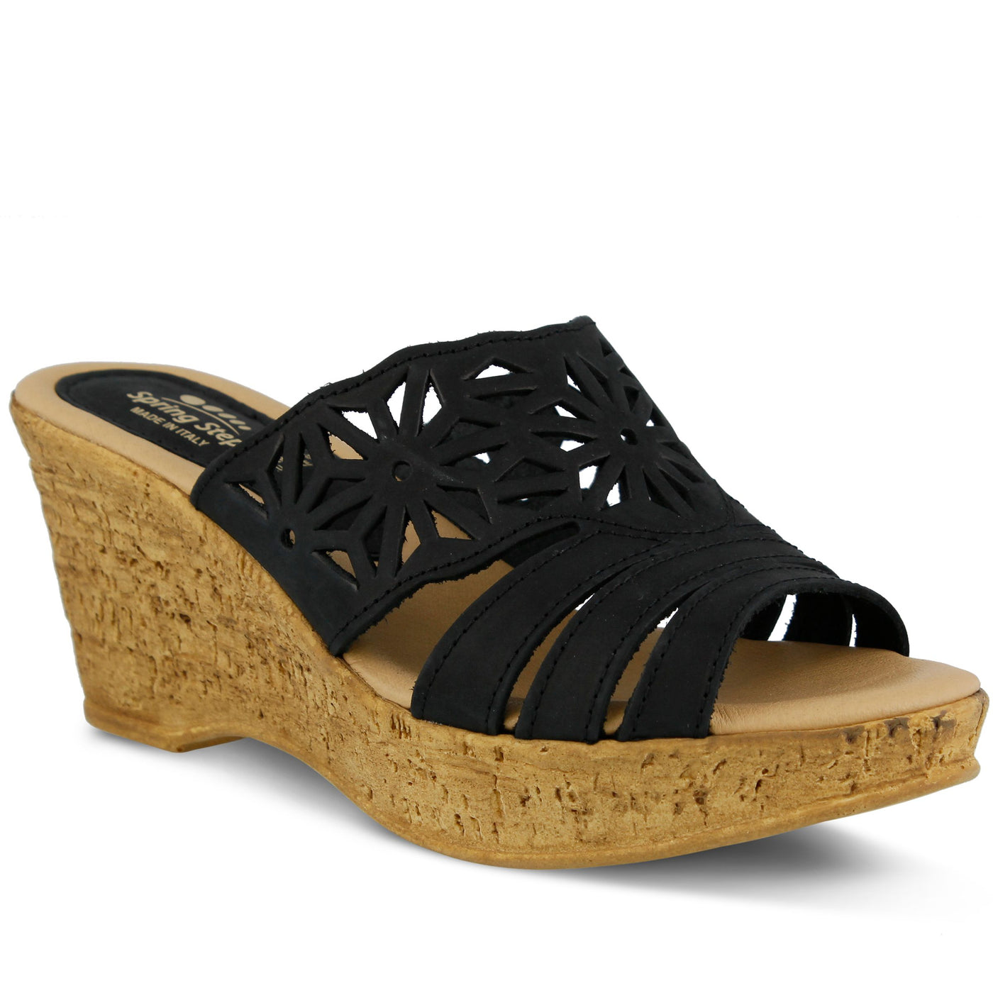 Spring Step Women's Dora Sandal, Black, 5