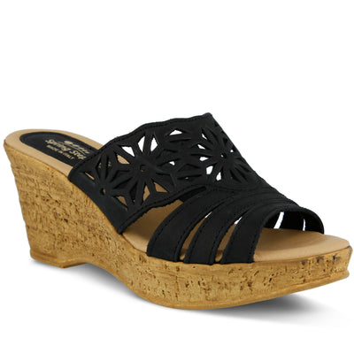 Spring Step Women's Dora Sandal, Black, 5